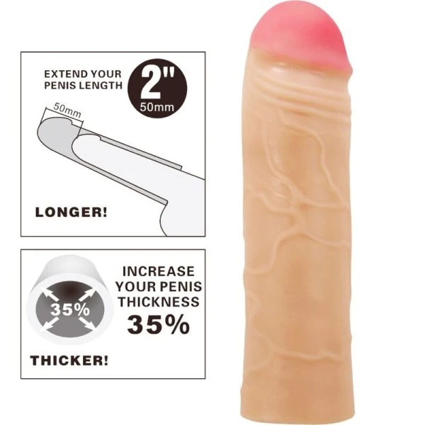 FOR HIM Pretty Love Chane Penis Extender Cover in Hautfarbe
