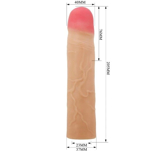 FOR HIM Pretty Love Kylian Penisverlengingshuls met stimulatieknopen