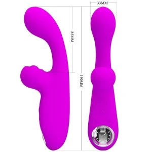 High Tech Pretty Love Skylar Rabbit-Vibrator mit Klitorisreizer lila