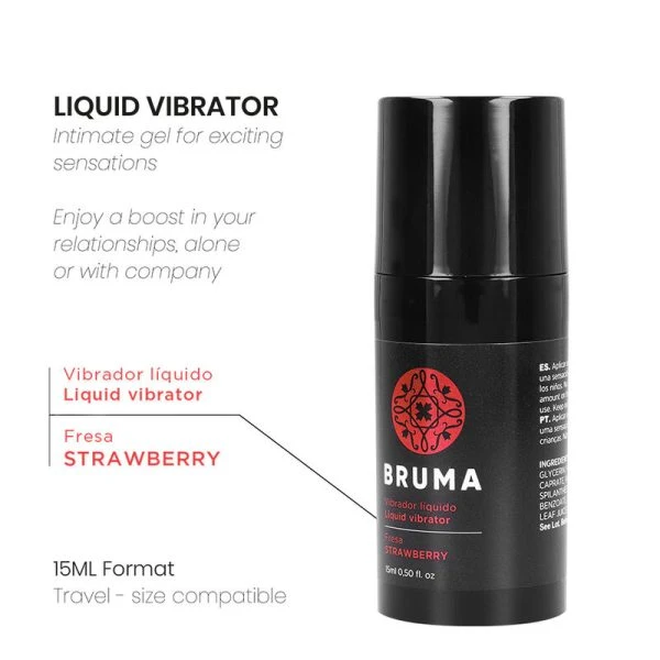 Bruma Vloeibare Vibrator Ultra Glijdend Aardbei