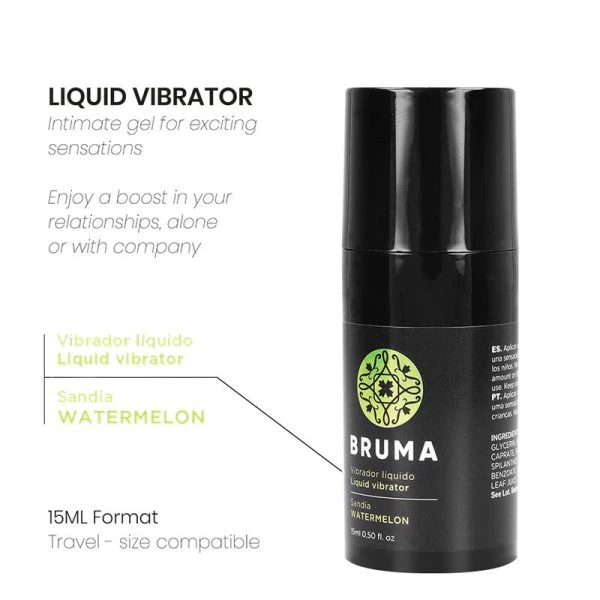 Bruma Flüssigvibrator Intimgel mit Wassermelonengeschmack