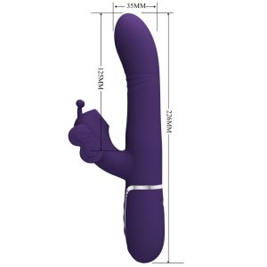 High Tech Pretty Love Multifunktions-Konijnenvibrator 4 in 1 Vlinder Paars High Tech Pretty Love Multifunktions-Konijnenvibrator 4 in 1 Vlinder Paars - Afbeelding 7