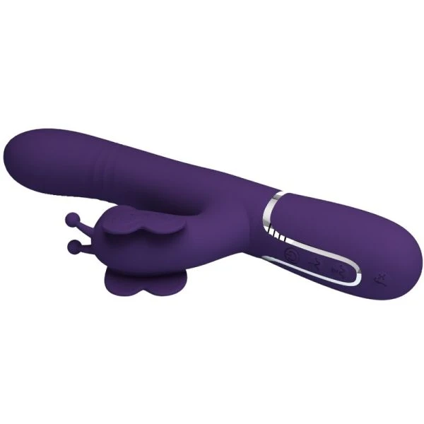 High Tech Pretty Love Multifunktions-Konijnenvibrator 4 in 1 Vlinder Paars High Tech Pretty Love Multifunktions-Konijnenvibrator 4 in 1 Vlinder Paars