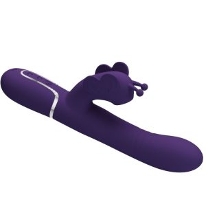 High Tech Pretty Love Multifunktions-Konijnenvibrator 4 in 1 Vlinder Paars High Tech Pretty Love Multifunktions-Konijnenvibrator 4 in 1 Vlinder Paars - Afbeelding 5