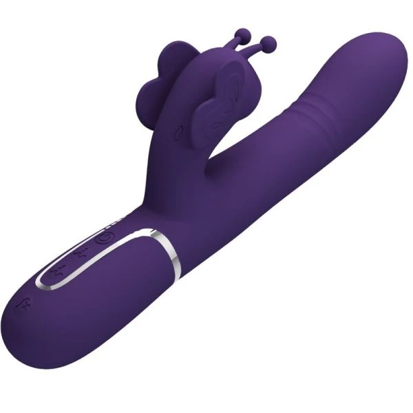 High Tech Pretty Love Multifunktions-Konijnenvibrator 4 in 1 Vlinder Paars High Tech Pretty Love Multifunktions-Konijnenvibrator 4 in 1 Vlinder Paars