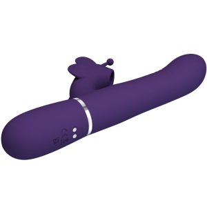 High Tech Pretty Love Multifunktions-Konijnenvibrator 4 in 1 Vlinder Paars High Tech Pretty Love Multifunktions-Konijnenvibrator 4 in 1 Vlinder Paars - Afbeelding 4