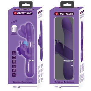 High Tech Pretty Love Multifunktions-Konijnenvibrator 4 in 1 Vlinder Paars High Tech Pretty Love Multifunktions-Konijnenvibrator 4 in 1 Vlinder Paars - Afbeelding 11