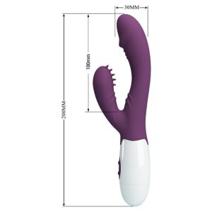 High Tech Pretty Love Andre Rabbit Vibrator & G-Punt-Stimulator Paars High Tech Pretty Love Andre Rabbit Vibrator & G-Punt-Stimulator Paars - Afbeelding 7