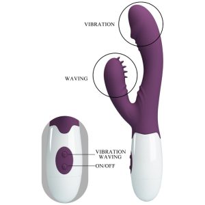 High Tech Pretty Love Andre Rabbit Vibrator & G-Punt-Stimulator Paars High Tech Pretty Love Andre Rabbit Vibrator & G-Punt-Stimulator Paars - Afbeelding 8