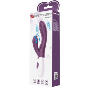 High Tech Pretty Love Andre Rabbit Vibrator & G-Punt-Stimulator Paars High Tech Pretty Love Andre Rabbit Vibrator & G-Punt-Stimulator Paars - Afbeelding 10