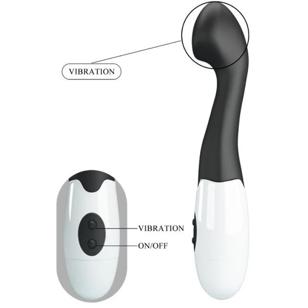 High Tech Pretty Love Charles G-Punkt Vibrator 30 Modi Zwart High Tech Pretty Love Charles G-Punkt Vibrator 30 Modi Zwart