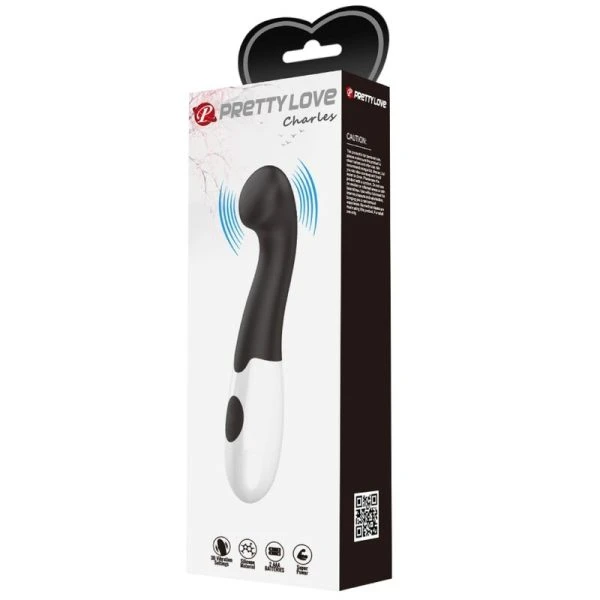 High Tech Pretty Love Charles G-Punkt Vibrator 30 Modi Zwart High Tech Pretty Love Charles G-Punkt Vibrator 30 Modi Zwart