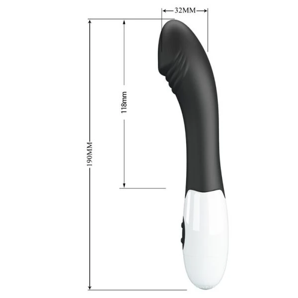 High Tech Pretty Love Elemental G-Punt Vibrator 30 Standen, Zwart