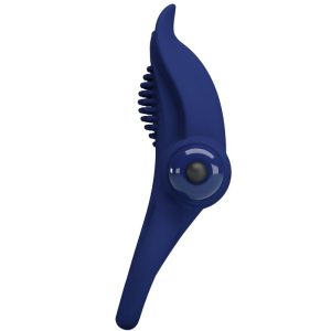 FOR HIM Pretty Love Bronson Dubbele Ring met Trilling, blauw FOR HIM Pretty Love Bronson Dubbele Ring met Trilling, blauw - Afbeelding 3