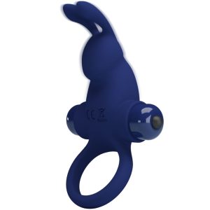 FOR HIM Pretty Love Jiro vibrerende penisring met konijnenoren blauw FOR HIM Pretty Love Jiro vibrerende penisring met konijnenoren blauw - Afbeelding 5
