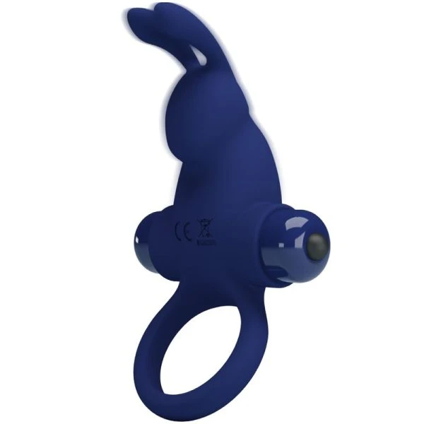 FOR HIM Pretty Love Jiro vibrerende penisring met konijnenoren blauw FOR HIM Pretty Love Jiro vibrerende penisring met konijnenoren blauw