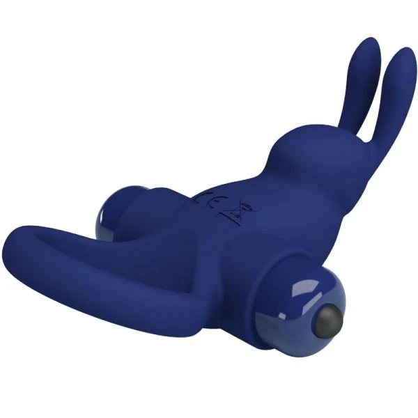 FOR HIM Pretty Love Jiro vibrerende penisring met konijnenoren blauw FOR HIM Pretty Love Jiro vibrerende penisring met konijnenoren blauw