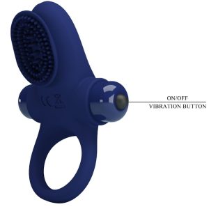 FOR HIM Pretty Love Palle Ring met trilling blauw FOR HIM Pretty Love Palle Ring met trilling blauw - Afbeelding 7