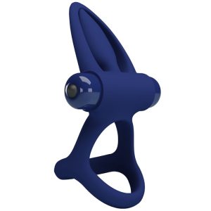 FOR HIM Pretty Love MAT Dubbele ring met vibratie en clitorisstimulator blauw FOR HIM Pretty Love MAT Dubbele ring met vibratie en clitorisstimulator blauw - Afbeelding 3