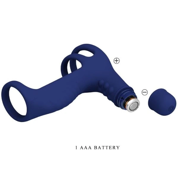 FOR HIM Pretty Love Elish Vibratiering met verlenging, blauw