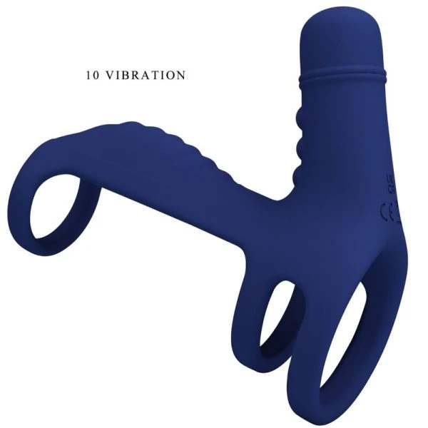 FOR HIM Pretty Love Elish Vibratiering met verlenging, blauw