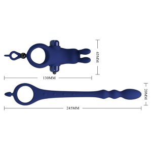 FOR HIM Pretty Love Ayad Rabbit Vibratorring met stekker Blauw FOR HIM Pretty Love Ayad Rabbit Vibratorring met stekker Blauw - Afbeelding 8