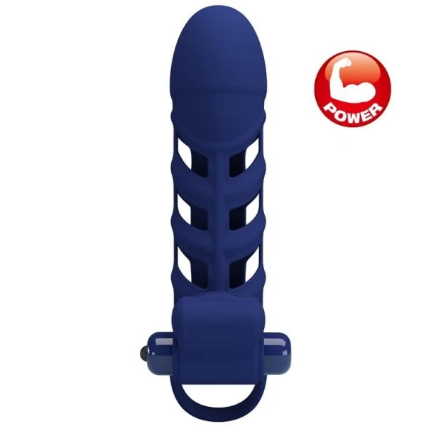 FOR HIM Pretty Love Altaf Vibratorring met siliconen hoes blauw FOR HIM Pretty Love Altaf Vibratorring met siliconen hoes blauw