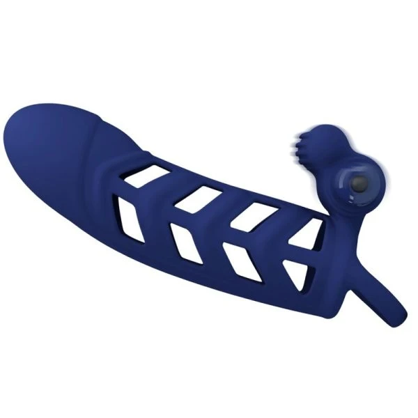 FOR HIM Pretty Love Altaf Vibratorring met siliconen hoes blauw FOR HIM Pretty Love Altaf Vibratorring met siliconen hoes blauw