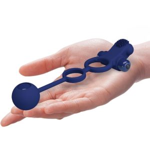 FOR HIM Pretty Love Remington Dubbele Vibratiering met Plug Blauw FOR HIM Pretty Love Remington Dubbele Vibratiering met Plug Blauw - Afbeelding 5