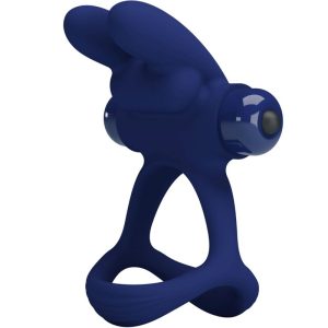 FOR HIM Pretty Love Francisco Dubbele Vibratiering Konijn Blauw FOR HIM Pretty Love Francisco Dubbele Vibratiering Konijn Blauw - Afbeelding 3