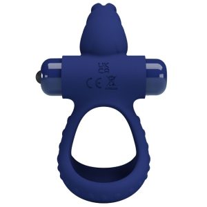 FOR HIM Pretty Love Luchito Dubbele Vibrerende Penisring Konijn Blauw FOR HIM Pretty Love Luchito Dubbele Vibrerende Penisring Konijn Blauw - Afbeelding 4
