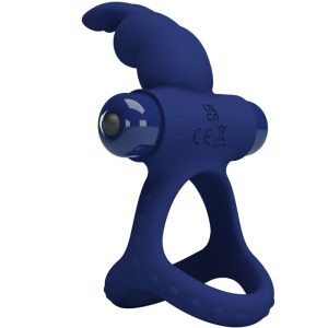 FOR HIM Pretty Love Luchito Dubbele Vibrerende Penisring Konijn Blauw FOR HIM Pretty Love Luchito Dubbele Vibrerende Penisring Konijn Blauw - Afbeelding 3