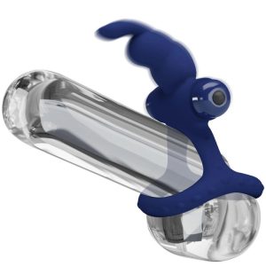 FOR HIM Pretty Love Luchito Dubbele Vibrerende Penisring Konijn Blauw FOR HIM Pretty Love Luchito Dubbele Vibrerende Penisring Konijn Blauw - Afbeelding 6