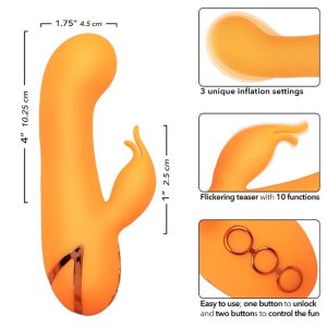 Calexotics Montecito Muse Vibrator Rabbit met Ophlaasfunctie Oranje Calexotics Montecito Muse Vibrator Rabbit met Ophlaasfunctie Oranje - Afbeelding 7