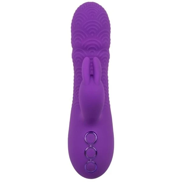 Calexotics Manhattan Beach Marvel Vibrator met clitorisstimulator en stootfunctie, Paars