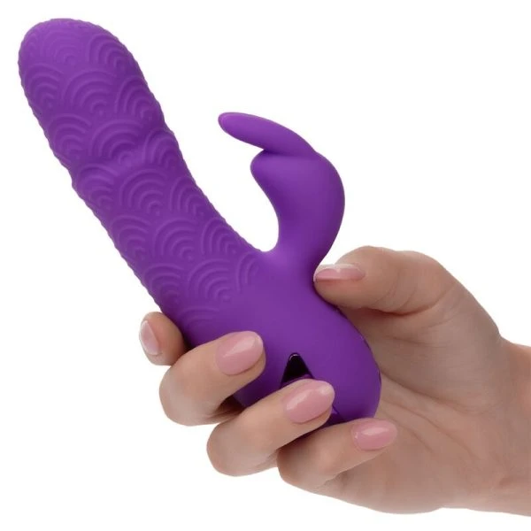 Calexotics Manhattan Beach Marvel Vibrator met clitorisstimulator en stootfunctie, Paars
