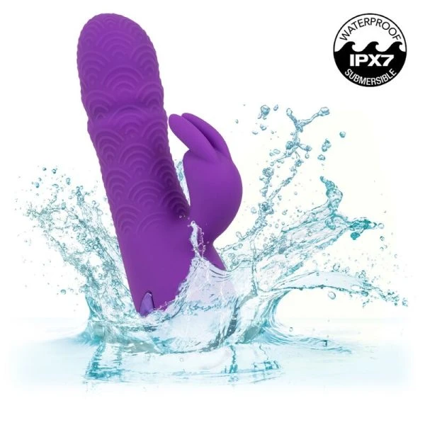 Calexotics Manhattan Beach Marvel Vibrator met clitorisstimulator en stootfunctie, Paars