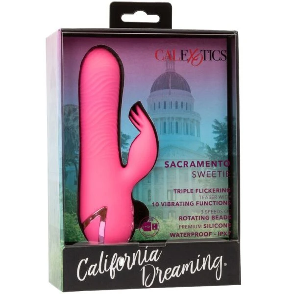 Calexotics California Dreaming Sacramento Sweetie Vibrator met Clitorisstimulator, Roze