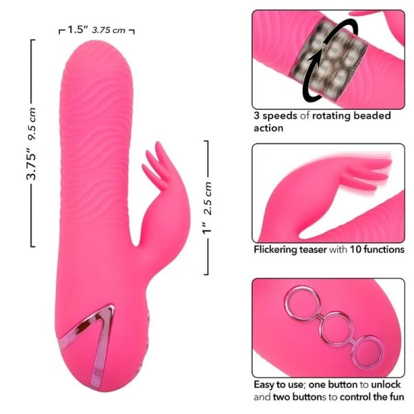 Calexotics California Dreaming Sacramento Sweetie Vibrator met Clitorisstimulator, Roze