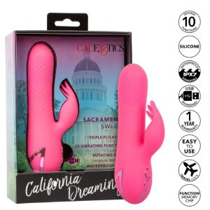 Calexotics California Dreaming Sacramento Sweetie Vibrator met Clitorisstimulator, Roze Calexotics California Dreaming Sacramento Sweetie Vibrator met Clitorisstimulator, Roze - Afbeelding 9