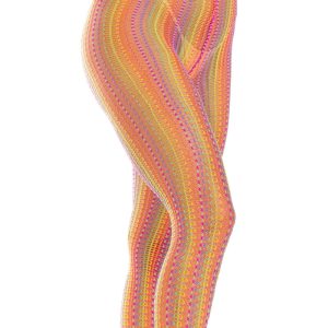 LEG Avenue Hosiery Gehaakte Netkousen Regenboog Meerkleurig LEG Avenue Hosiery Gehaakte Netkousen Regenboog Meerkleurig - Afbeelding 4