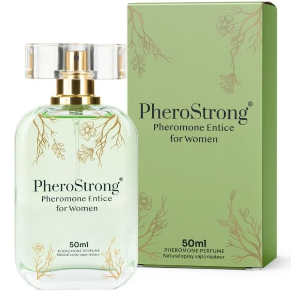 Pherostrong Pheromoonparfum Entice voor vrouwen met een bloemige geur 50 ml