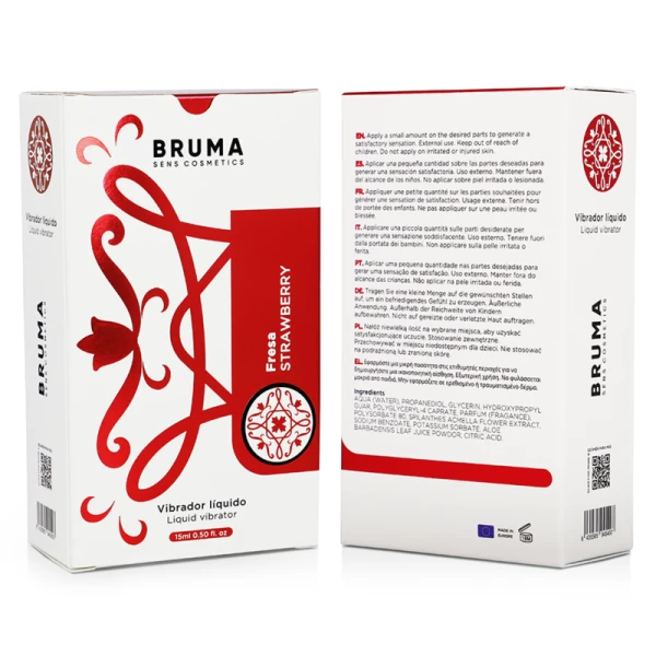 Bruma Vloeibare Vibrator Ultra Glijdend Aardbei