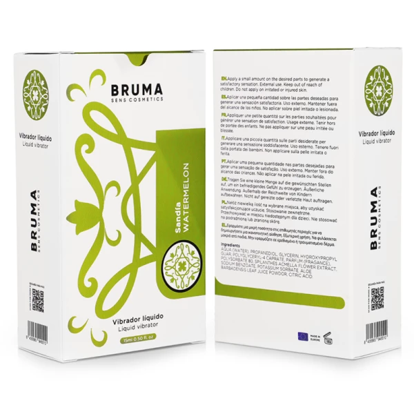 Bruma Flüssigvibrator Intimgel mit Wassermelonengeschmack