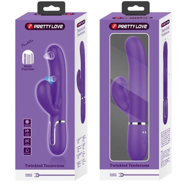 High Tech Pretty Love Perlita G-spot Vibrator 3 IN 1 Multifunctioneel-paars