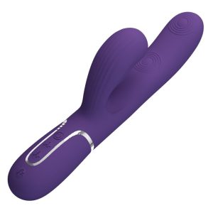 High Tech Pretty Love Perlita G-spot Vibrator 3 IN 1 Multifunctioneel-paars High Tech Pretty Love Perlita G-spot Vibrator 3 IN 1 Multifunctioneel-paars - Afbeelding 1