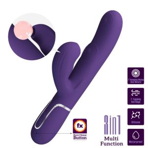 High Tech Pretty Love Perlita G-spot Vibrator 3 IN 1 Multifunctioneel-paars High Tech Pretty Love Perlita G-spot Vibrator 3 IN 1 Multifunctioneel-paars - Afbeelding 2