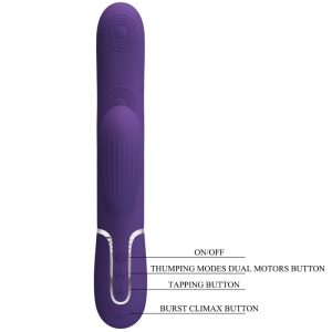 High Tech Pretty Love Perlita G-spot Vibrator 3 IN 1 Multifunctioneel-paars High Tech Pretty Love Perlita G-spot Vibrator 3 IN 1 Multifunctioneel-paars - Afbeelding 9