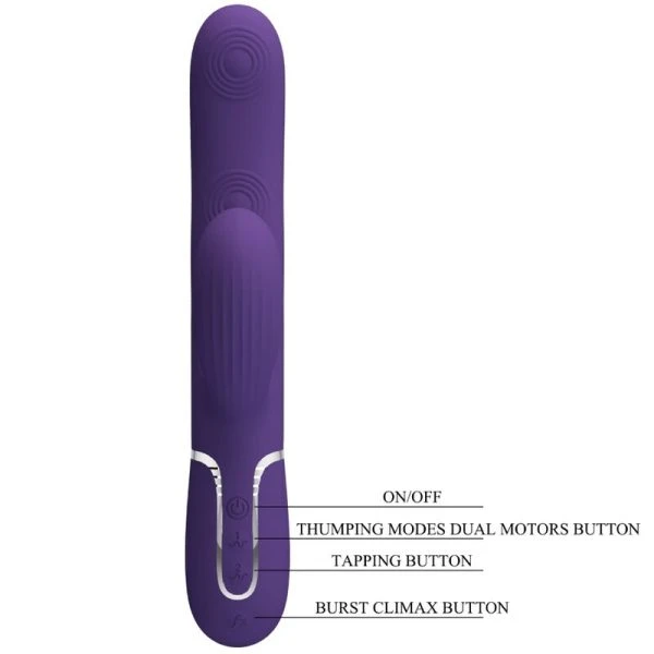 High Tech Pretty Love Perlita G-spot Vibrator 3 IN 1 Multifunctioneel-paars