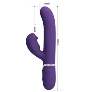 High Tech Pretty Love Perlita G-spot Vibrator 3 IN 1 Multifunctioneel-paars High Tech Pretty Love Perlita G-spot Vibrator 3 IN 1 Multifunctioneel-paars - Afbeelding 8